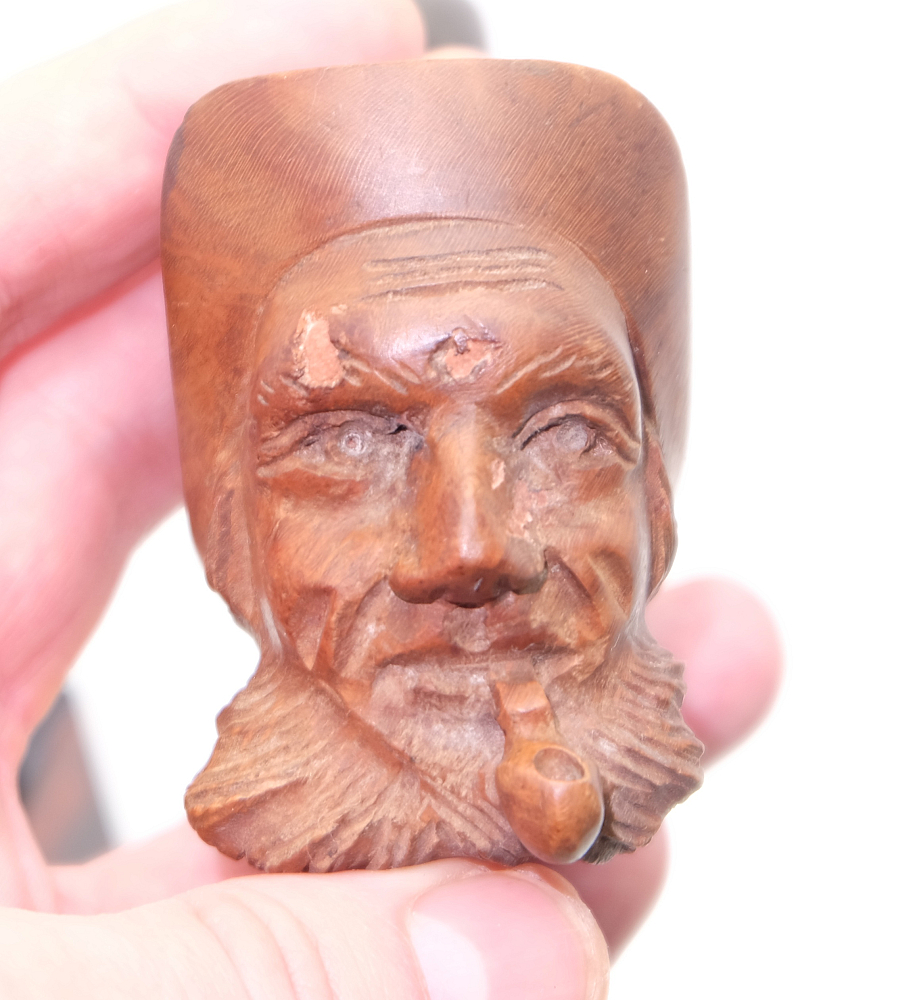 FBC Pipe Smoker Head Carved Bruyere Fine St.Claude - 8
