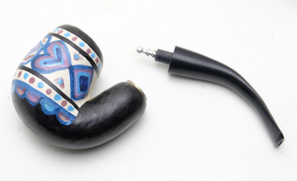 ​Nice Unsmoked French Ceramic Tobacco Smoking Pipe - 8