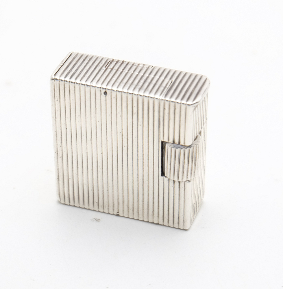 ​Chanteloup Paris Solid Silver Petrol Lighter Art Deco RARE! 1930-1940s Works! - 2
