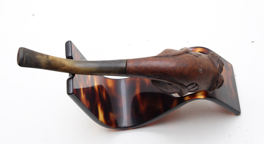 Pipe Smoker Head Vintage Smoking Tobacco Pipe France - 6