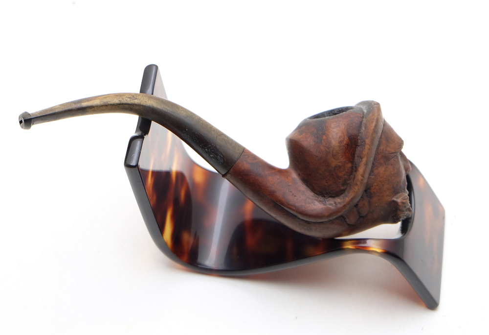 Pipe Smoker Head Vintage Smoking Tobacco Pipe France - 5