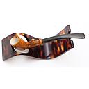 ​Unsmoked Ceramic French Vintage Tobacco Smoking Pipe - 2 small