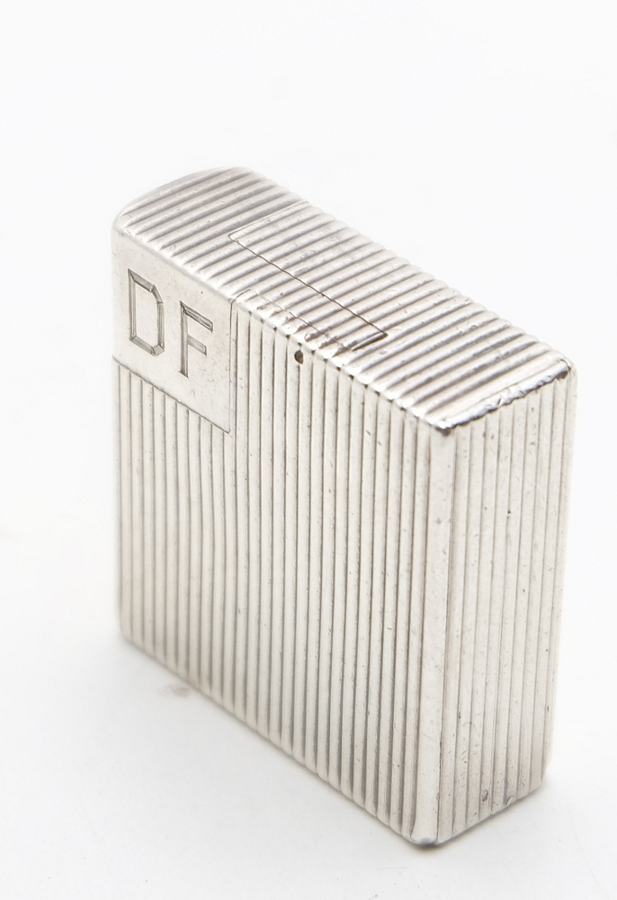 ​Chanteloup Paris Solid Silver Petrol Lighter Art Deco RARE! 1930-1940s Works! - 5